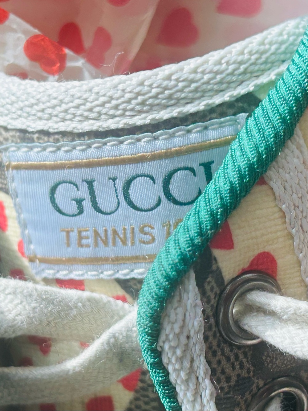 Gucci GG Supreme Tennis 1977 “ Le Pommes Capsule” Limited Edition Set 7.5 - Picture 8 of 16